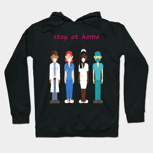 Stay in your home Hoodie by California store